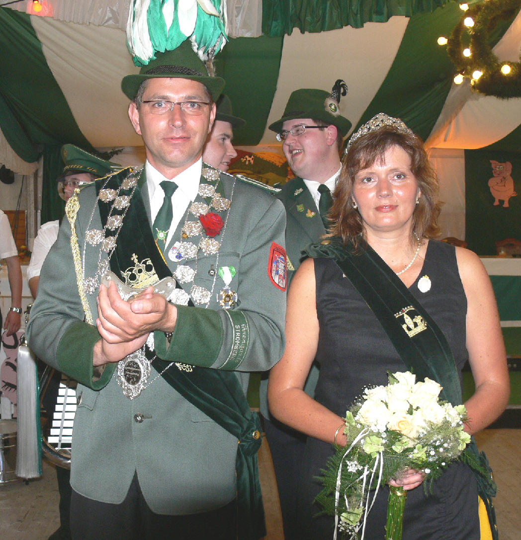 Königspaar 2007: Hubert III. Walljasper und Eva I. Walljasper