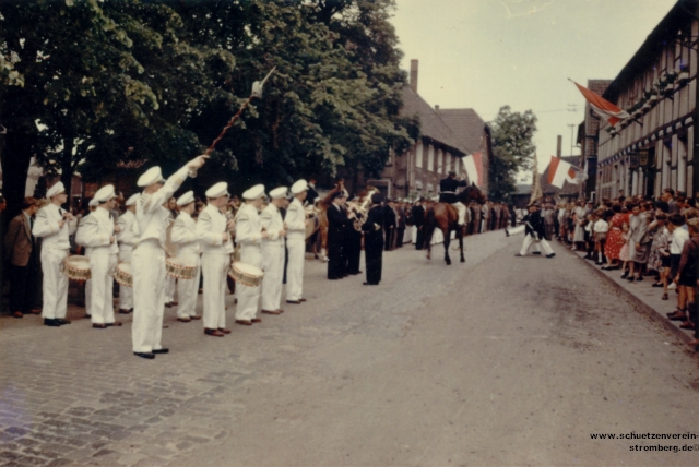 1956: Antreten am Vereinslokal Meintrup 