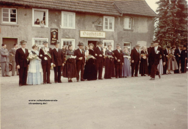 Schtzenfest 1955 bei Anton Druffel an der Batenhorster Strae